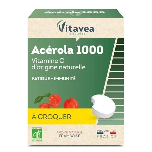 VITAVEA ACEROLA 1000 VITAMINE C 28 COMPRIMES A CROQUER.