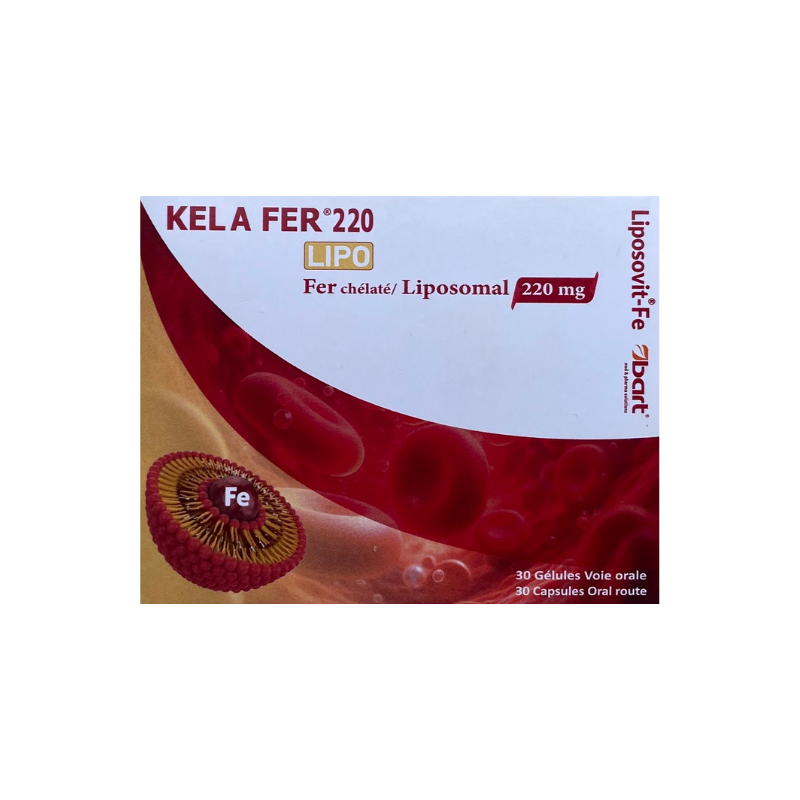 XEN KELA FER 220 LIPO - Fer Bisglycinate Liposomal 220mg - 30 Gélules 1