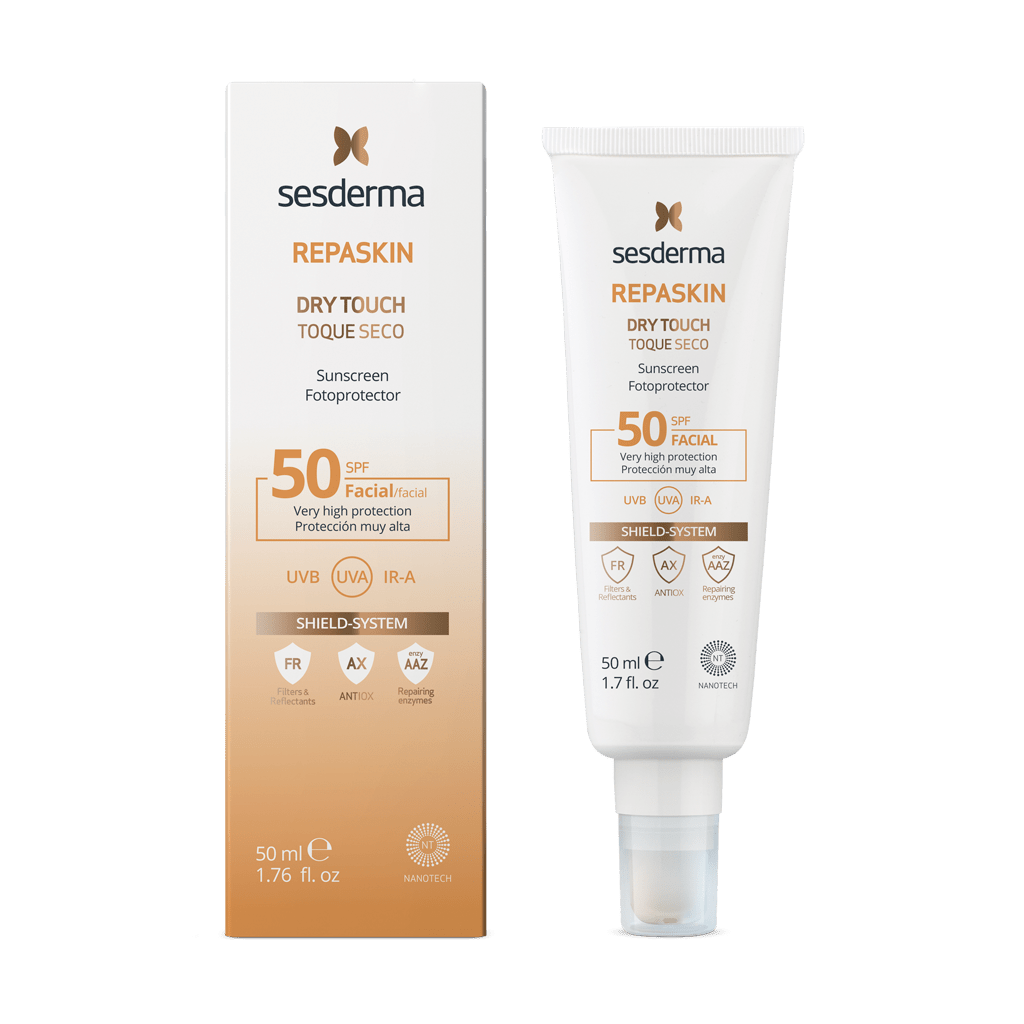 REPASKIN Dry touch SPF 50.