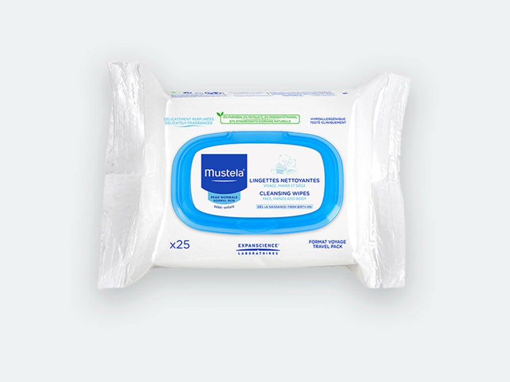 MUSTELA Lingettes Nettoyantes à l'Avocat.