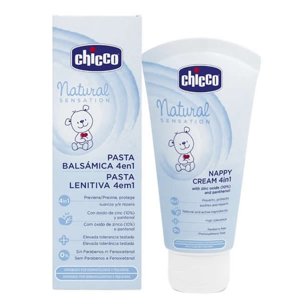 Chicco Nappy Cream 4 en 1 Natural Sensation 100 ML