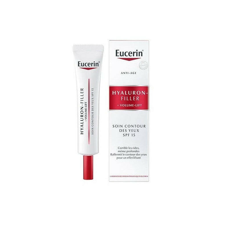 EUCERIN HYALURON FILLER VOLUME LIFT SOIN CONTOUR DES YEUX SPF15 15 ML.