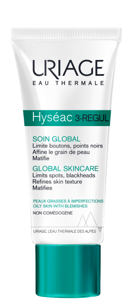 URIAGE HYSEAC 3 REGUL SOIN GLOBAL PEAUX GRASSES A IMPERFECTIONS 40ML.