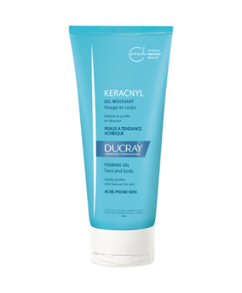 Ducray KERACNYL GEL MOUSSANT VISAGE ET CORPS, 200ml.
