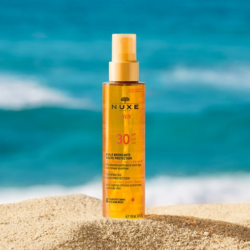 Huile Bronzante Visage et Corps SPF 30 NUXE Sun