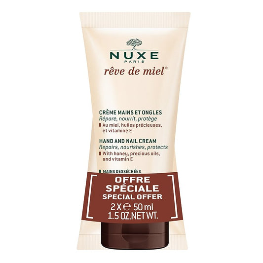 Nuxe Rêve De Miel Crème Mains Ongles 2x50ml
