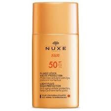 NUXE SUN FLUIDE LEGER VISAGE SPF50 50 ML.
